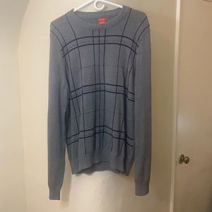 Gray Izod Sweater with Red & Blue Lines